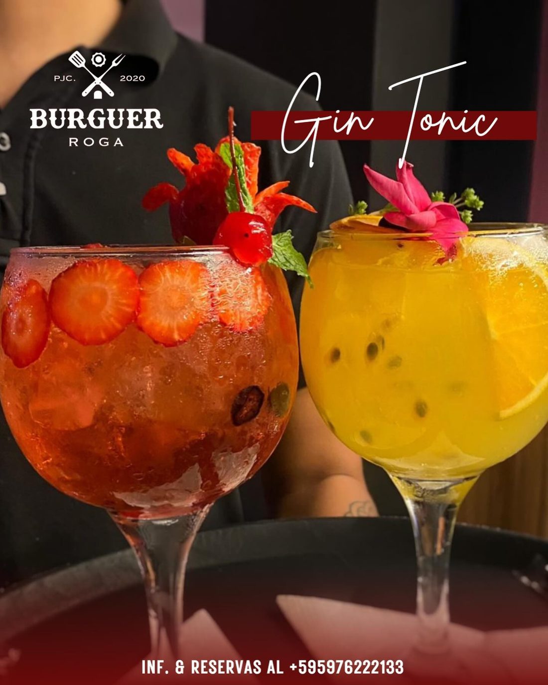 Gin Tonic Tropical y Gin Tonic Frutos Rojos